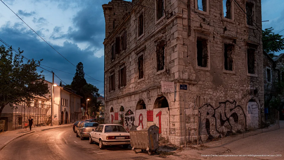 Un edificio distrutto