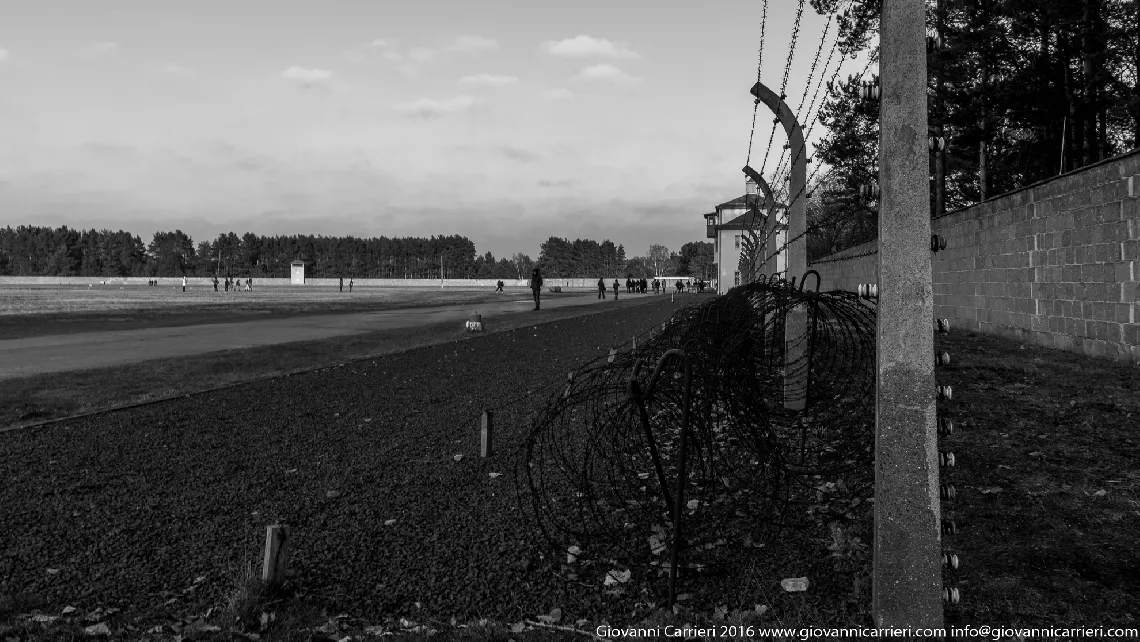 Recreation of the security perimeter at Sachsenhausen