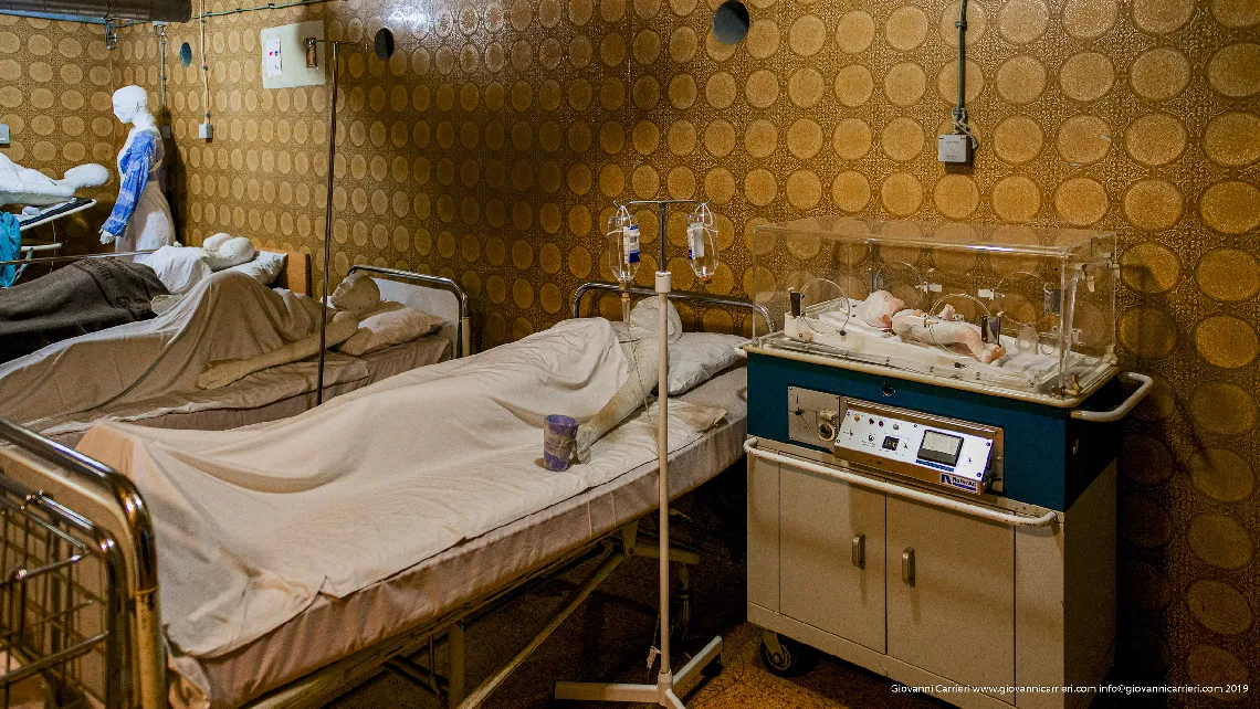 L'incubatrice nell'ospedale di Vukovar usata durante i giorni dell'assedio