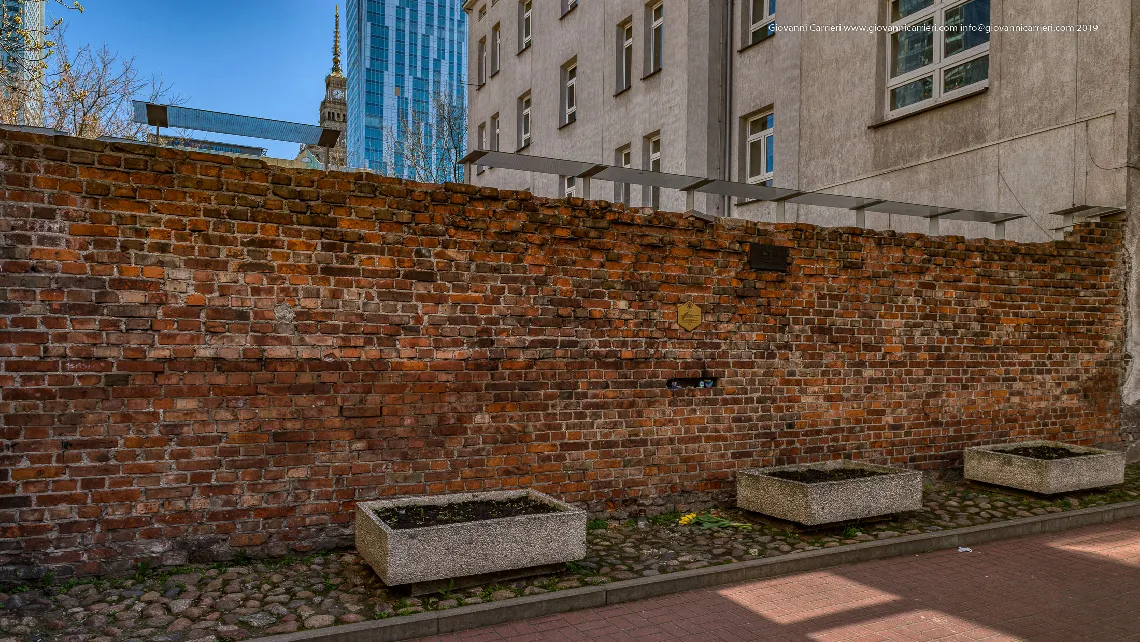 I resti del muro perimetrale del Ghetto di Varsavia