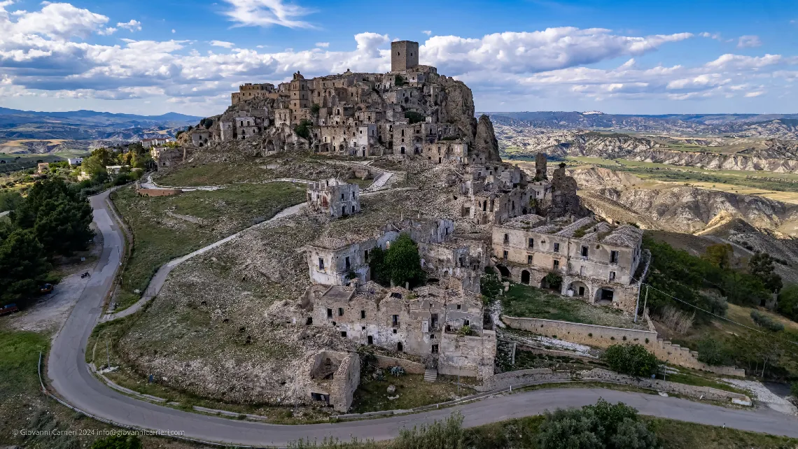 Craco, the ghost village seen from the south
