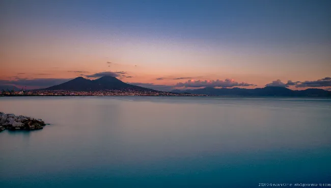 Sunset on Mount Vesuvius