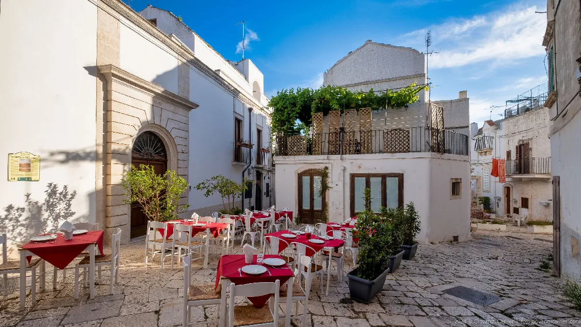 Little square in the historic center of Noci