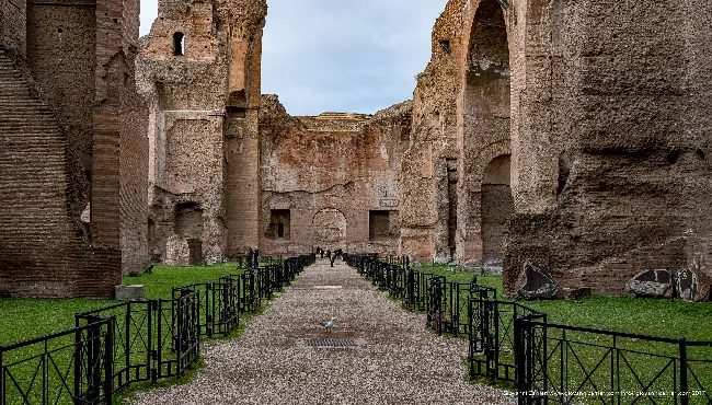 Internal view of the Baths of Caracalla - Rome