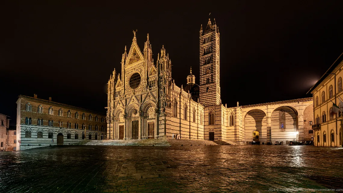 Il Duomo di Siena di Notte