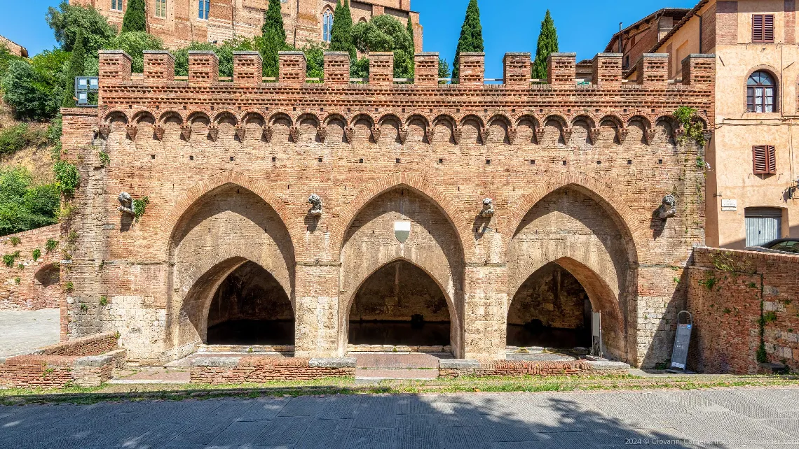 Fontebranda, the oldest spring in the city of Siena