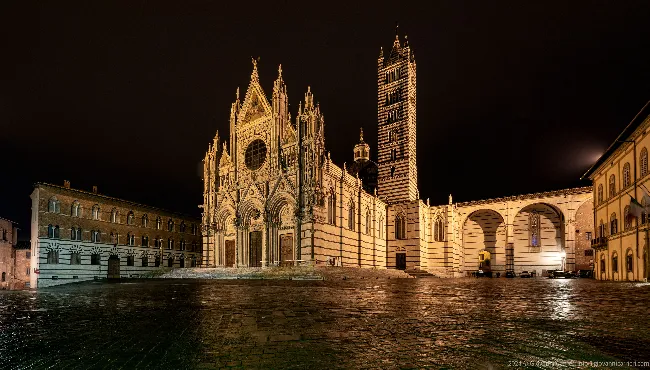 The Duomo of Siena in the Night