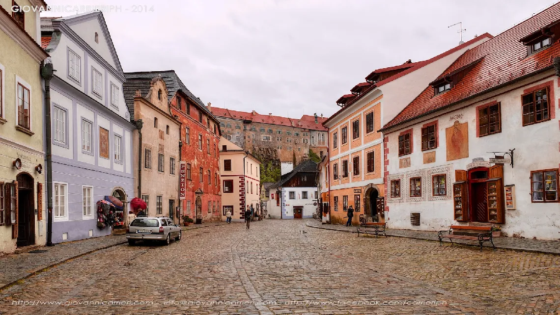 Typical streets of Český Krumlov