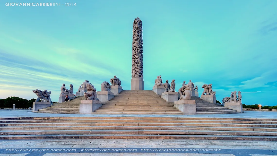 Il monolita di Gustav Vigeland, Frogner park, Oslo