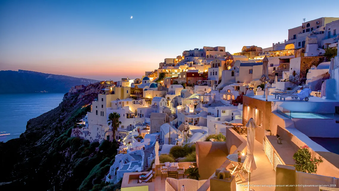 Vista panoramica di Oia - Santorini