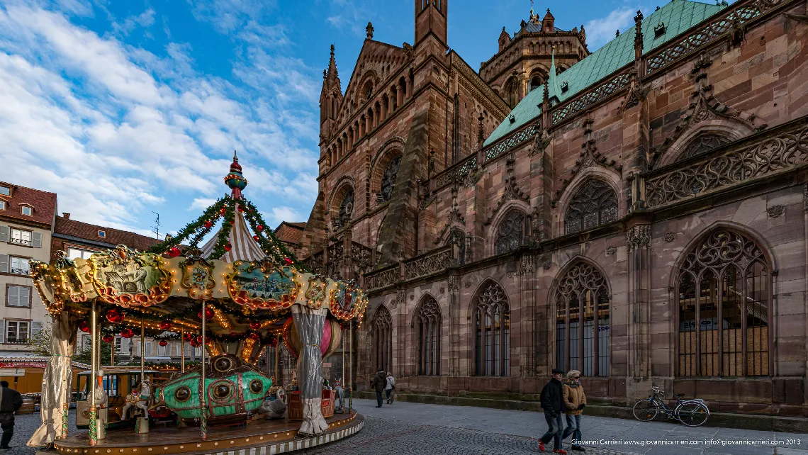 Exterior view of Cathedral Notrè Dame - Strasbourg